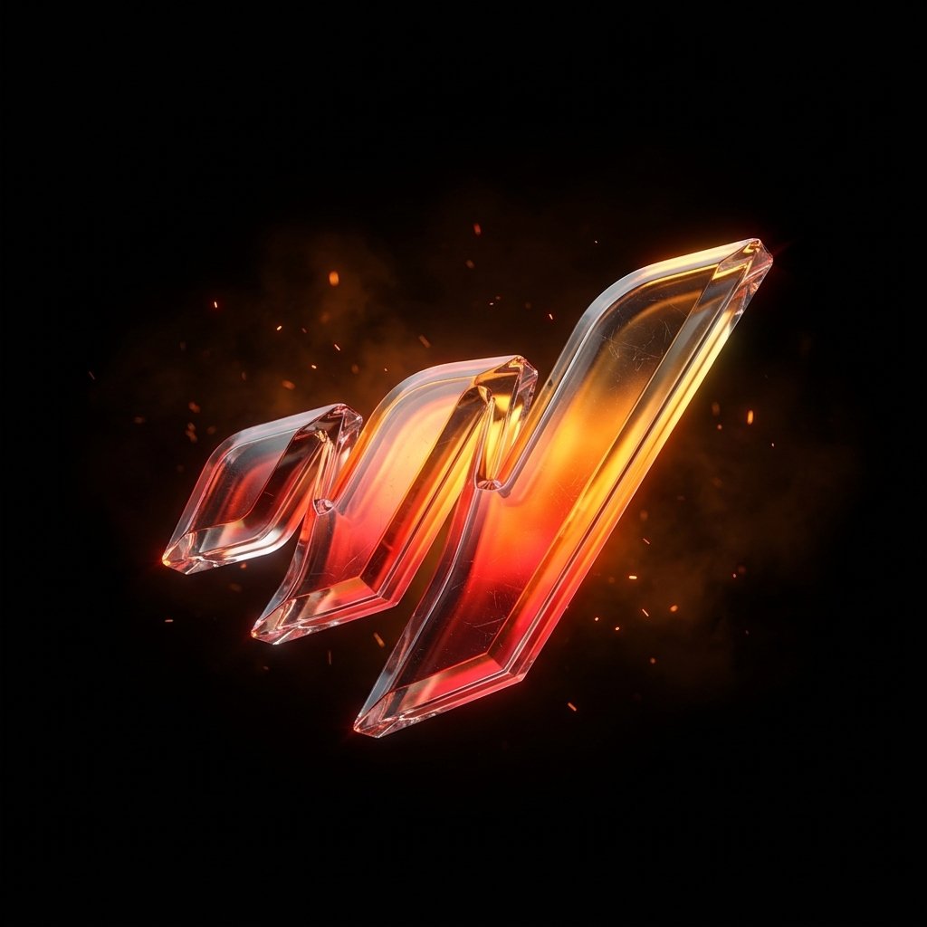 escMedia Logo M 3D Emblem